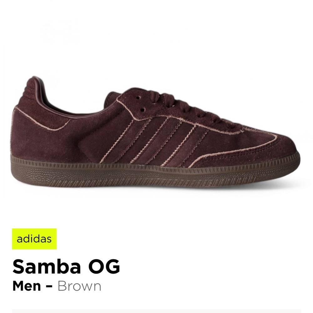 Adidas Samba OG Men's Dark Brown Sneakers